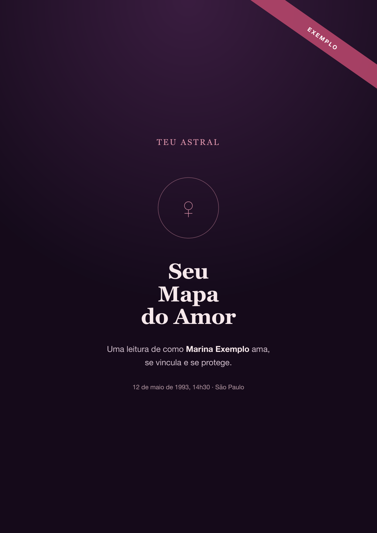Capa de exemplo do PDF Mapa do Amor